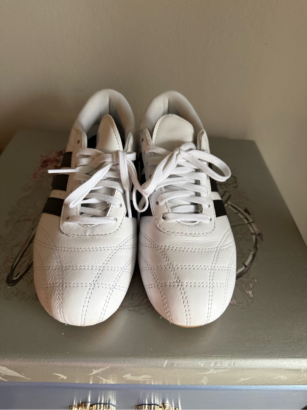 Adidas Originals Taekwondo Lace Shoes White Black Gum JS1194 EUC 8.5